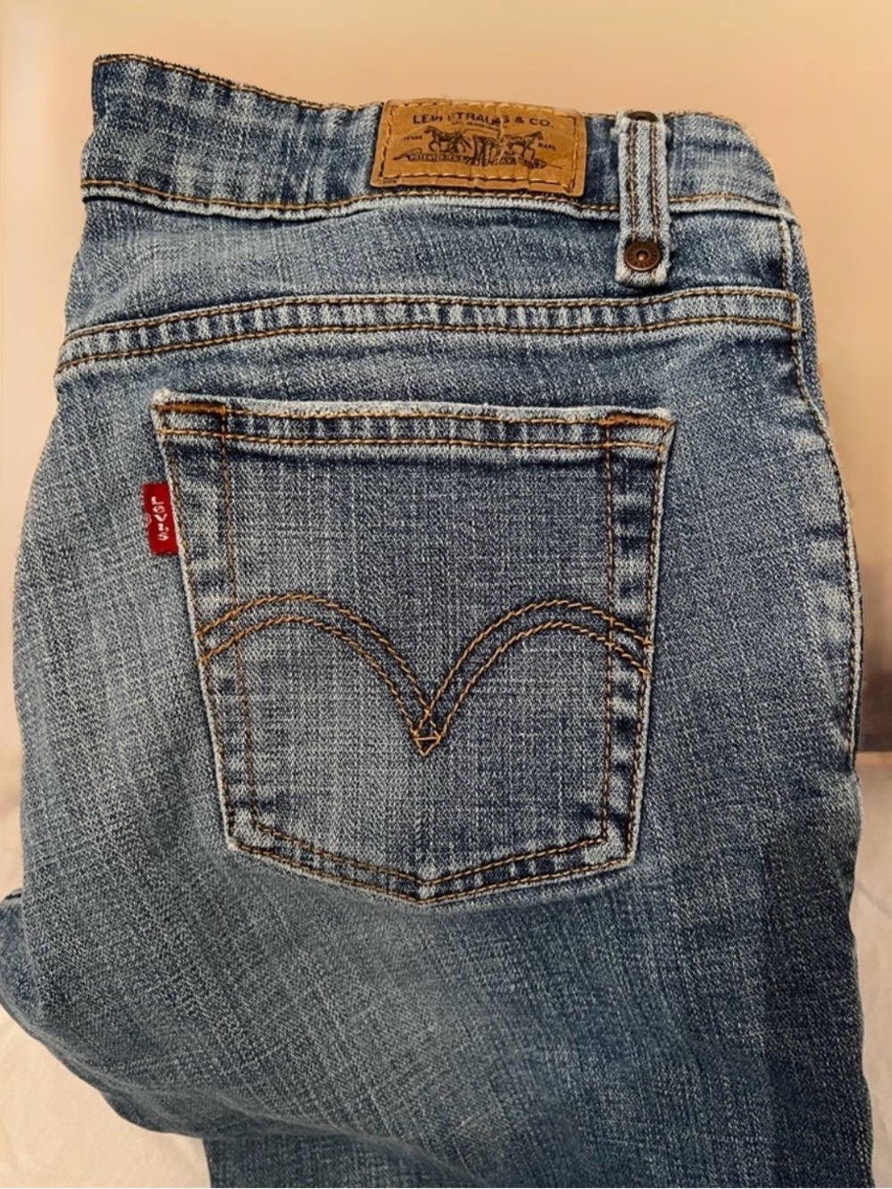 Levi’s Vintage Jeans 14 Low Flare 537 90’s Blue Denim Jeans